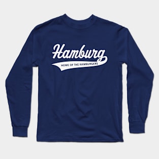 Hamburg – Home Of The Hamburgers (Hamburger / White) Long Sleeve T-Shirt